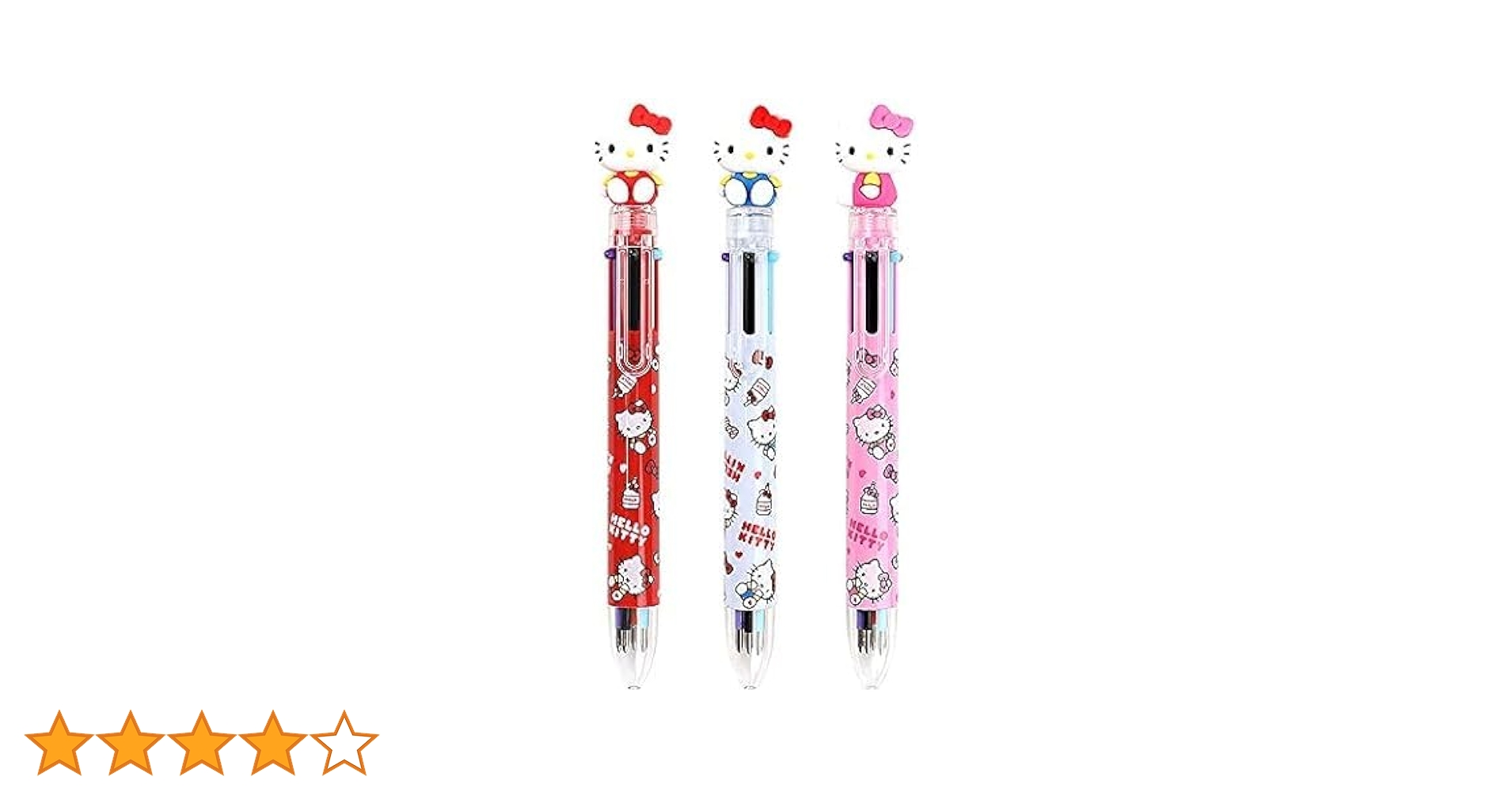 Amazon | ハローキティ 0.7mm 6色 マルチカラー ボールペン